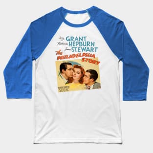 The Philadelphia Story Movie Poster Baseball T-Shirt